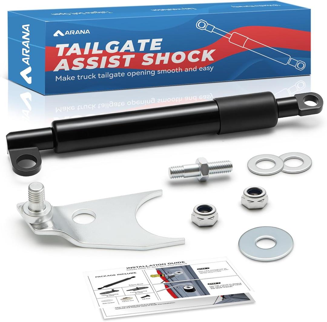 ARANA Tailgate Assist Shock for 1999-2006 Chevy Silverado & GMC Sierra 1500 2500 3500HD include 2007 Classic 1500 Models, Heavy Duty Tail Gate Soft Open Accessories Hydraulic Strut Damper Kit, Silver
