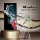 3 Pack Tempered Glass For Samsung Galaxy S22 Ultra Screen Protector[3 Pcs], 9H hardness Scratch resistant, Fingerprint Compatible with S22 Ultra 5G Glass Screen Protector