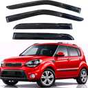 Rain Guards Fit for 2009-2013 Kia Soul, Out-Channel Window Visors Vent Wind Deflectors 4PC, Car Accessories for 09-13 Soul