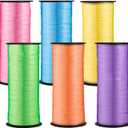 6 Rolls Curling Ribbon Spring Easter Ribbon 1800 Feet Colorful Balloon String Ribbons 1/5 Inch Thin Ribbons for Arts Crafts Easter Spring Gift Wrapping Wedding Birthday Party