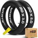 HEB - Heavy Duty Bike Tube for Ebike Tires - Puncture Resistant Inner Tube for 20x4 / 26x4 Bike Tire, Fat Tire Tube, MTB, 20 inch x 4.0 inch and 26 inch x 4.0 inch Bike Tubes