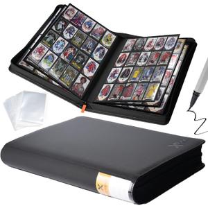Premium 20-Pocket Sports Trading Card Binder with 100 Card Sleeves