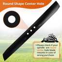 131-4547-03 Mower Blade Fits for Toro 22" Recycler, 108-9764-03 Medium-Lift Blades Fit for Toro 22" Deck 20016 20017 20332 20071 20330C 20065 Recycler, Replace for 104-8697-03, 1 Pack