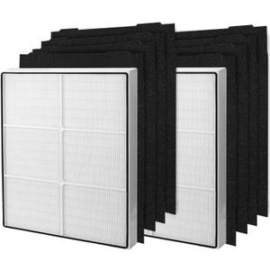 AP510 & AP450 Filter Replacement, Compatible with Whirlpool Whispure 1183054K 8171434K AP450 AP510 AP300 AP350 WP500 WP1000 Air Purifier (2 HEPA Filter +8 Pre-filter)