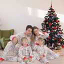 ANGELGGH Family Matching Christmas Onesie Pajamas, Vacation Cute Printed One Piece Pajamas, Xmas Hooded Holiday Sleepwear (Large, White-snowman)