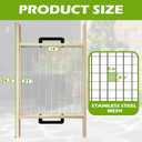Soil Sifter Large, Garden Rock Sifter, Garden Sifter for Sifting Soil, Worm, Leaves, Loam Soil, Sand and Gravel, Suitable for Wheelbarrow and Handheld (EXP 12/31/36)