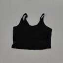 Oalka Sports Bra Womens Longline Padded Crop Tank Yoga Bras Workout Fitness Top Black M