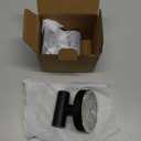 Suction Cup Hooks for Shower - Bathroom Reusable Hooks for Towels, Robes & Loofah - No-Drill Mounting on Kitchen,Walls,Metal,Glass,Mirrors,Tile & Smooth Non-Porous Surfaces (2, Matte Black)