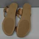 Amazon Essentials Women's Two Band Ankle Strap Open Toe Flatform Sandal Size 8