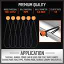 HORUSDY 31-Piece Premium Bungee Cords Assortment Jar, Includes 10,18,24,32,40 Bungee Cords, 6 Zip Ties, 8Canopy/Tarp Ball Ties and Crocodile Mouth Tarp Clips