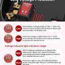 250A 12-24V Remote Battery Disconnect Switch with Extra Negative Battery Cable Led Voltage Display Car Anti Theft Kill Switch Automatic Battery Shut Off Switch