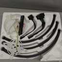 LEDIARY Ceiling Fans with Lights and Remote, 20'' Low Profile Ceiling Fan with Light, 3000-6000K Dimmable Fandelier LED Fan Light, 6 Wind Speeds, Black Modern Flush Mount Ceiling Fan for Bedroom