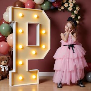 imprsv 4FT Marquee Light Up Letters, Large Light Up Letters for Birthday Party Decor Wedding Decorations, Marquee Letters for Party Decoration Large Marquee Letters Arch Kit Decorations Letter P
