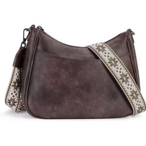 APHISON Trendy Leather Crossbody Purse with Adjustable Strap, Women's Shoulder Handbag