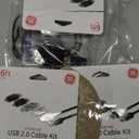 GE Universal USB 2.0 Adapter Kit, 6ft. A Male to A Female Extension Cable, 4 Adapters Included: A Male to B Male, 4 Pin, 5 Pin, A Male to Micro USB, 33758