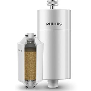 Philips AWP1775 - In-Line Shower Filter - Reduces Chlorine by up to 99 Percent I Easy to Instal I Fits all UK and Eire Shower hoses and taps I White