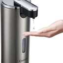 Automatic Soap Dispenser, Automatic Soap Dispenser Touchless, Kitchen & Bathroom, 3 Adjustable Volume for Liquid Soap, Water-Resistant, Hotel, Restaurant and School, Clog-Free, Stainless Steel