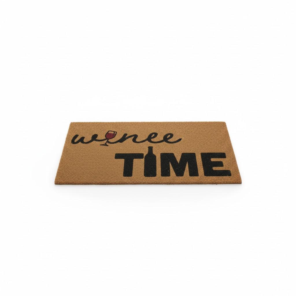Wine Time Doormat, 18"x30" 