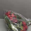 Jasion 50PCS Artificial Roses 4.14'' Realistic Velvet Large Flowers Long Stem Faux Flowers Bouquet for Wedding Home Party Table Centerpieces Decorations (Red)