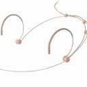 Headset Microphone Discreet Headworn Ear Hook Earset Over The Ear Mic for Sennheiser Wireless Transmitter, Ideal for Lectures, Live Performance, Theater, Podcasts Beige