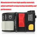 Handlebar Headlight Hi/Lo Beam Light Kill Stop Switch Compatible for Polaris ATV ATP Magnum Scrambler Sportsman Trail Boss Xpedition Xplorer 325 330 400 425 500 600 700 800 4010560 4010591