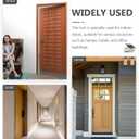 Housoutil Spring Loaded Drop Rod Zinc Alloy Gate Latch with Floor Mount 6.3 Inch Sliding Pin Lock for Double Wood Metal Doors