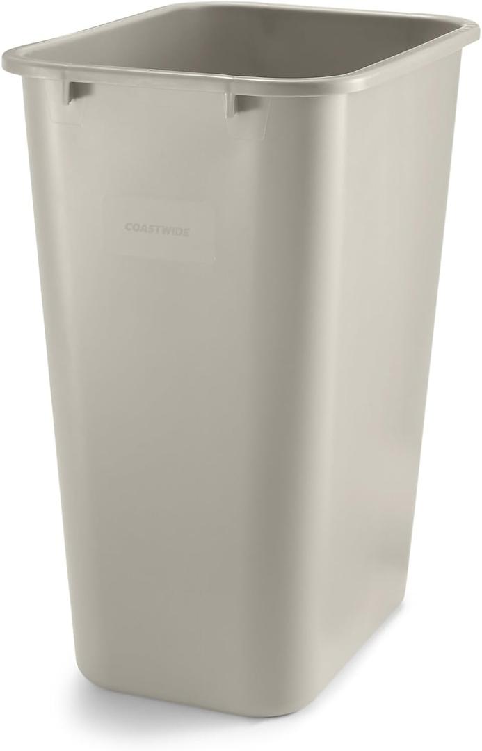 Beige trashcan 20inches long width 16