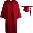 OSBO GradSeason Matte Graduation Cap and Gown 2026 Set with Tassel for High School & College 10 Colors