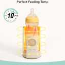 Umimile Portable Bottle Warmer for Travel Heats the Bottle DirectlyNo Pouring, Fast Heating Baby Bottle Warmer on The Go, 6 Temp Settings & Auto Keep-Warm,Fits 2.5-3.3in Bottles (Beige)