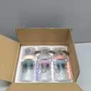 6 Pack Overnight Oats Jars with Lids & Spoons  16oz & 10oz Glass Mason Jars, Wide-Mouth Airtight Meal Prep Containers for Yogurt, Chia Pudding & Snacks