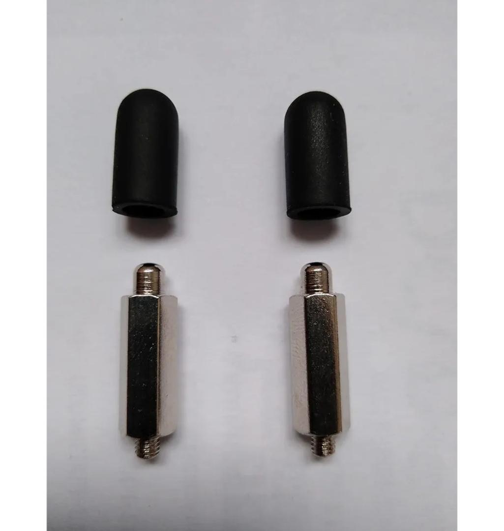 Replacement Extra Long Contact Point w/Conductive Silicone Rubber Cap Tip for Dog Training Shock Collar/E Electric Electronic Remote Bark Collar, Prong/Probe for Long Fur Small Medium Large Dog