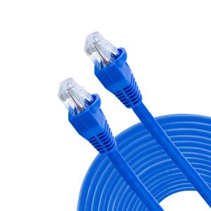 GE Cat6 Ethernet Cable, 50ft Ethernet Cable, Up to 1Gbps, Rated 250 Mhz, UTP, For High Speed Internet Devices, Streaming Devices, Routers, RJ45 Connectors, for Home or Office, Blue, 70330