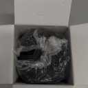 Large Pill Organizer with 7 Large Compartments - Portable Pill Dispenser for Travel, Anti-Mix Design & Wide Opening Design, Easy Access to Vitamin Dispenser, Includes 20 Blank Stickers (Black)