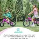 AVASTA Bilbo 18 Inch Kids Road Bike for Boys Girls Children, Plum Red
