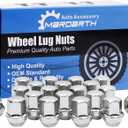Set of 20, 14x1.5 Wheel Lug Nut Chrome 1.5 Inch Compatible with OEM Factory Camaro Corvette Equinox Impala Wheel