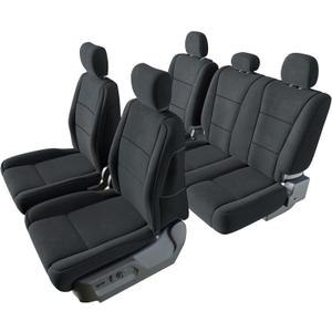 Neoprene Seat Covers for F-150 2015-2025, F250/F350 2017-2025 Trucks. Black Waterproof Front and Rear Full Seat Covers Protector.