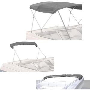 SavvyCraft 4 Bow Bimini Top Replacement Cover 9 Colors Options 8ft and 10ft Long, Durable Marine Grade Canvas Sun Shade Boat Canopy, Easy Install Zipper Sleeves, Replacement Canvas Only No Fram