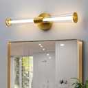 KAISITE Gold Vanity Light for Bathroom Modern Bathroom Light Fixture Dimmable LED 23inch Horizontal/Vertical Bathroom Wall Sconce Lighting Bath Vanity Light Bar, 4000K 13W