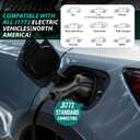AIMILER Level 2 Electric Vehicle (EV) Charger(WiFi APP/Plug-Play), 40A, 25ft Cable ETL Certified, 220V-240V NEMA 14-50P Plug EVSE w/ J1772 Connector, Portable EV Car Charging Stations (Jet)
