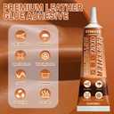 Leather Glue - 2.1 Oz Extra Strong & Flexible Leather Adhesive - Waterproof, Quick-Dry & Clear Leather Repair Glue for Shoes, Boots, Jackets, Handbags, Sofas, Car Seats & More