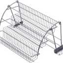 Honeydak 3 Tier Pull Down Spice Rack for 15 inch Cabinet Retractable Large Capacity Kitchen Storage Shelf Step Retractable Storage Holder for Kitchen Cupboard Pantry