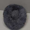 Cat & Dog Beds, Fluffy Round Pet Bed Non-Slip, Calming Soft Plush Donut Cuddler for Indoor Small Dogs Kittens, 15 inches Cat Bed Machine Washable, Small Round cat Bed Dark Gray (XS-38cm Dark Grey)