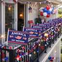Remagr 100 Pcs 4x6 Inch Small Mini American Flags, 250th Anniversary USA Flag Patriotic Decor for America Celebrations, 4th of July Parades, National Holiday Events & Party Favors