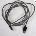 10 Ft Braided Charge & Sync, for Micro USB, Gray