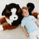 Giant Dog Stuffed Animals, Soft Large Dog Plush, Bernese Mountain Dog Stuffed Animal, Toy Gifts for Kids & Adults, 4.5 lbs, 40 inch