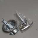 Garage Door Lock Kit with Spring Latch and Keyed Handle for Single/Double Garage Door