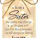 Friendship Gifts for Women, Mason Jar Night Lights for Friend, Gifts for Friends Best Friend Birthday Gifts, Thankgiving Christmas Gifts for Women,Gift for BFF (Sister, Sister)