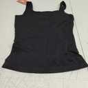 EUYZOU Women Tummy Control Shapewear Tank Tops Seamless Square Neck Compression Tops Slimming Body Shaper Camisole (XX-Large, Black)