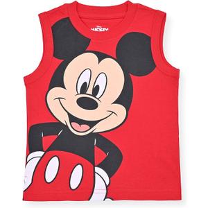 Disney Mickey Mouse, Donald Duck and Pluto Boys 1Pack Tank Tops for Toddler and Little Kids 6