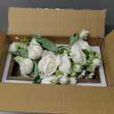 Mkono Mason Jar Table Centerpiece Decorative Wood Tray with 3 Painted Jars Artificial Flowers Rustic Country Farmhouse Decoration for Coffee Table Dining Room Living Room Kitchen (Peony)